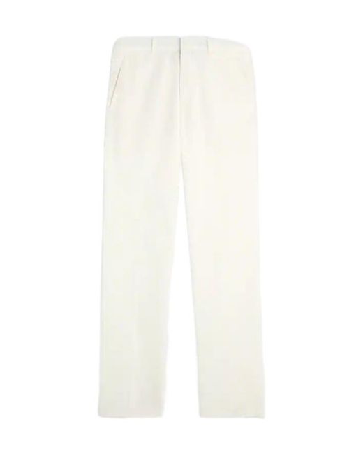 Tod's White Straight-Leg Chinos for men