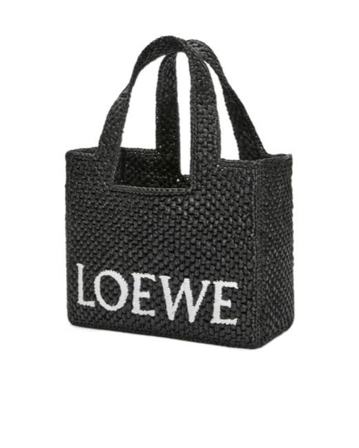 Loewe Black Small Font Tote