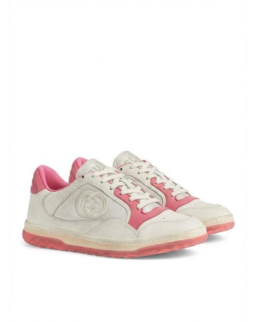 Gucci Pink Mac 80 Low-Top Sneakers