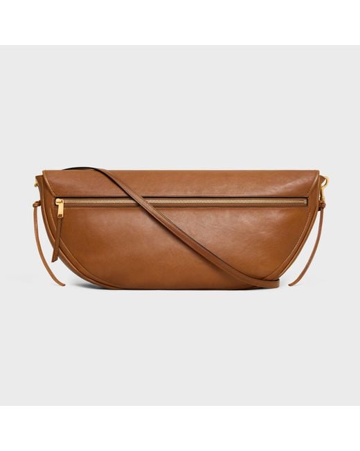 Céline Brown Halfmoon Soft Triomphe Bag