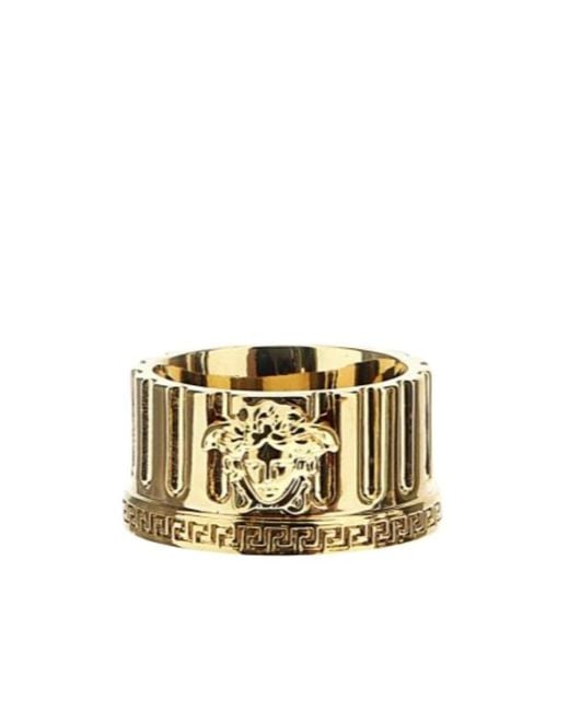 Versace Metallic Medusa Ring for men