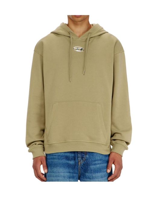 DIESEL Natural Oval D Hoodie for men
