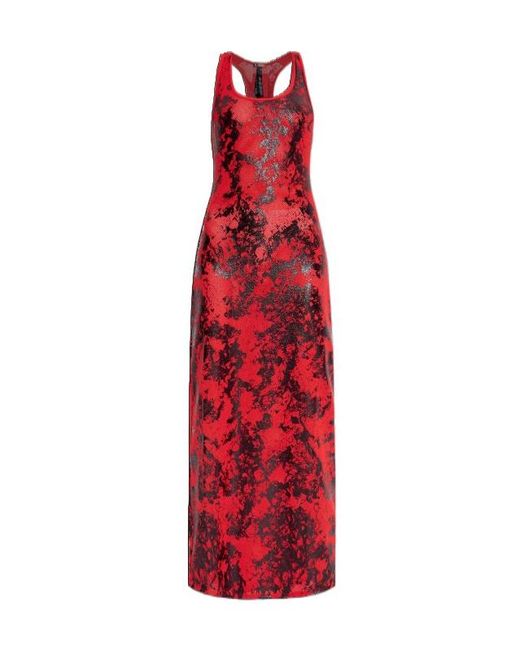 DIESEL Red C-Finishnet Maxi Dress