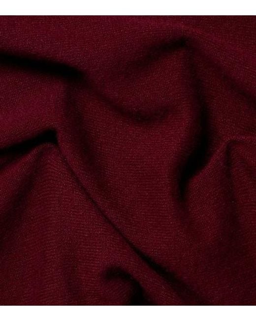 Lisa Yang Red Frieda Cashmere Scarf