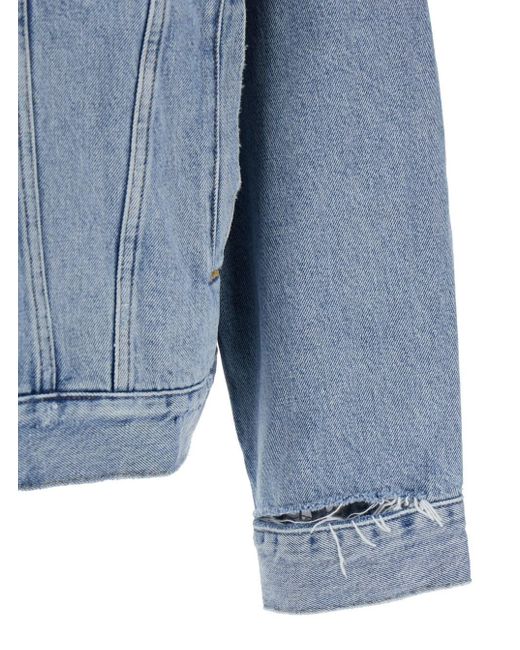 Agolde Blue Stefano Long Sleeved Denim Jacket for men