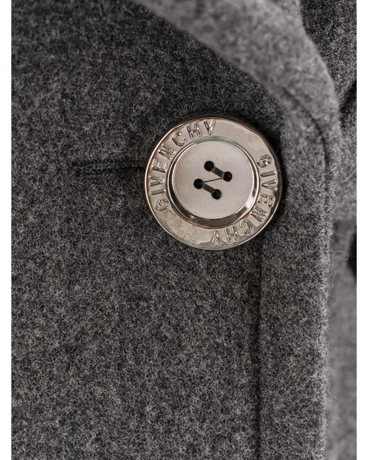 Givenchy Gray Double-Breasted Jacket