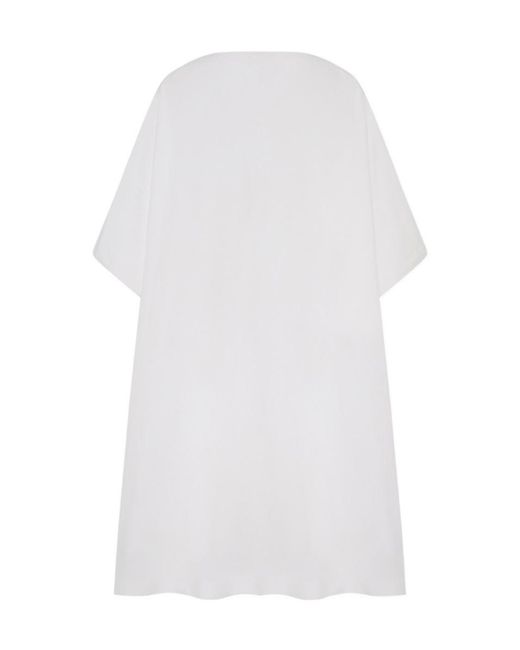 The Row White Julen Mini Dress