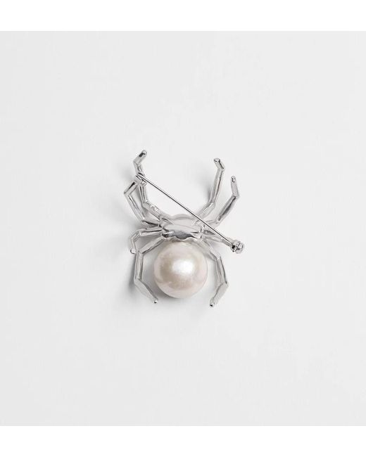 Dior White Spider Brooch for men