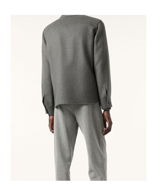 Loro Piana Gray Jim Overshirt for men