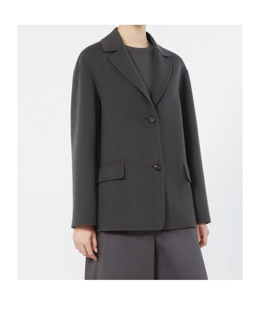 Max Mara Black Long-Sleeved Suit Jacket