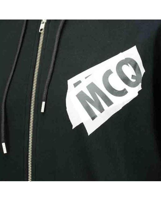 McQueen Black Logo Printed Casual Jacket for men