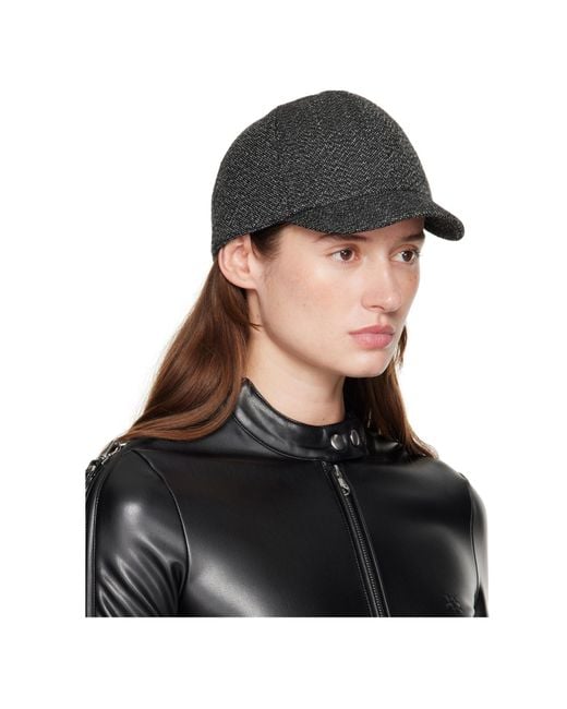 Courreges Black Caviar Cap