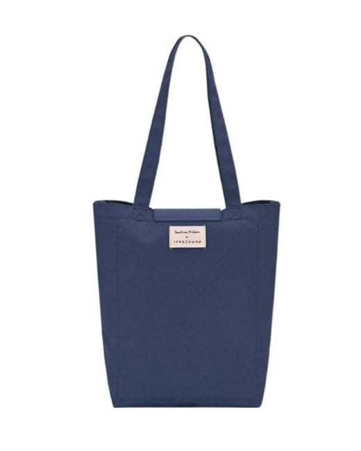 Longchamp Blue Caroline Helain X M Handbag