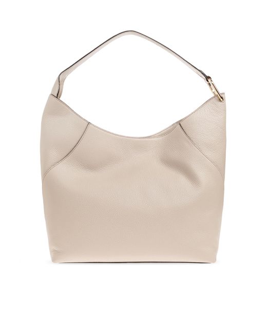 Furla White Lara Large Shoulder Bag
