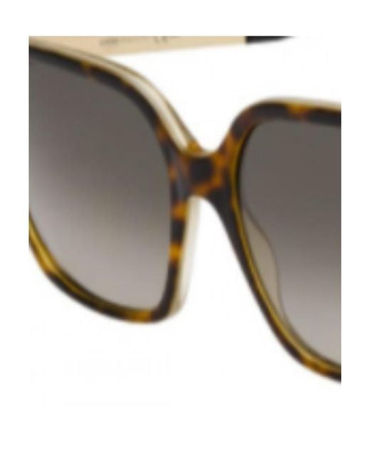 Fendi Metallic Square Sunglasses