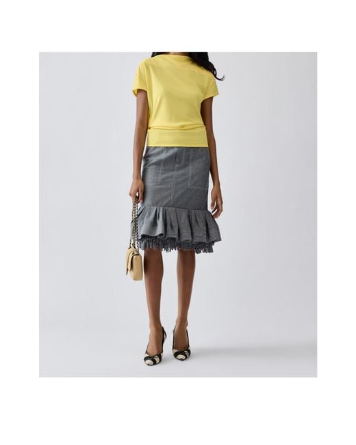 Jacquemus Yellow The Mistral Open Back Top