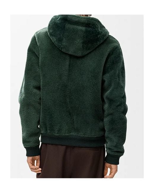 Loewe Green Zipped Hoodie for men