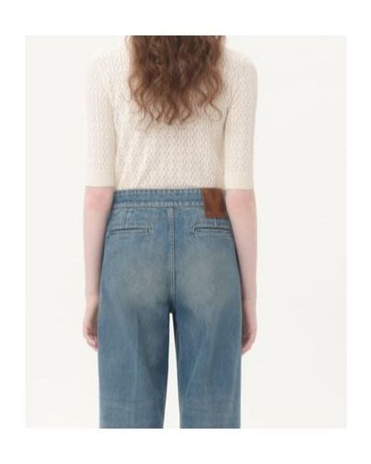 Valentino White Bow Embellished Crewneck Jumper
