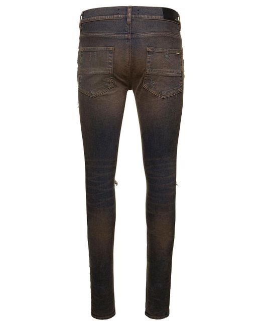 Amiri Gray Ripped Jeans for men