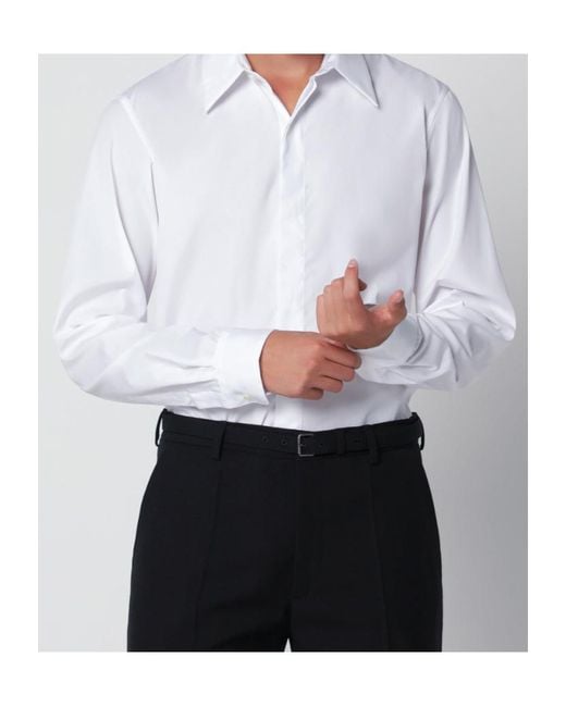 Dries Van Noten White Long Sleeved Shirt for men