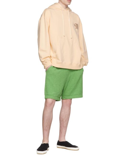 Nanushka Natural Logo Embroidered Hoodie