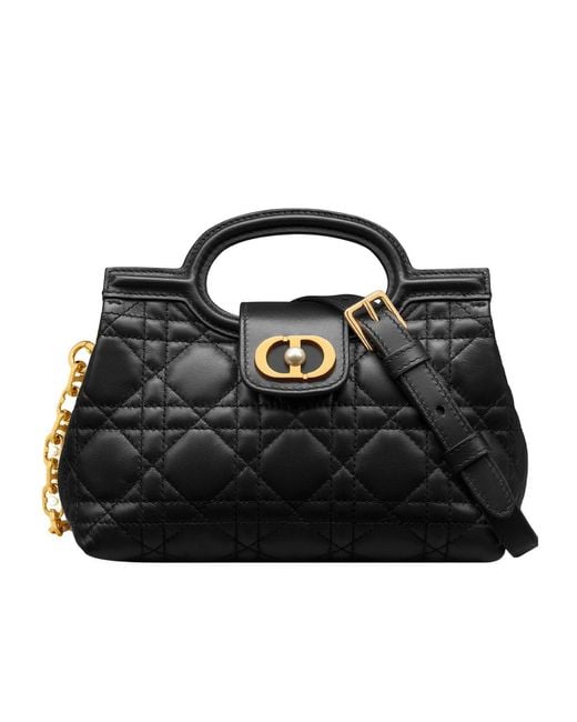 Dior Black Jolie Top Handle Mini Bag