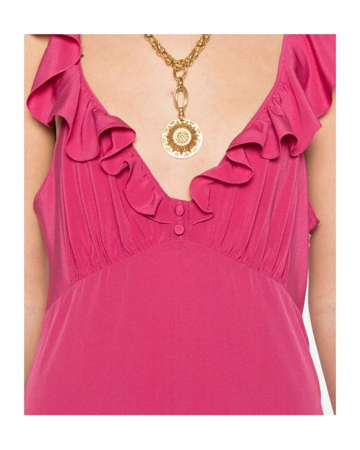 Chloé Pink Chloé Ruffled Dress