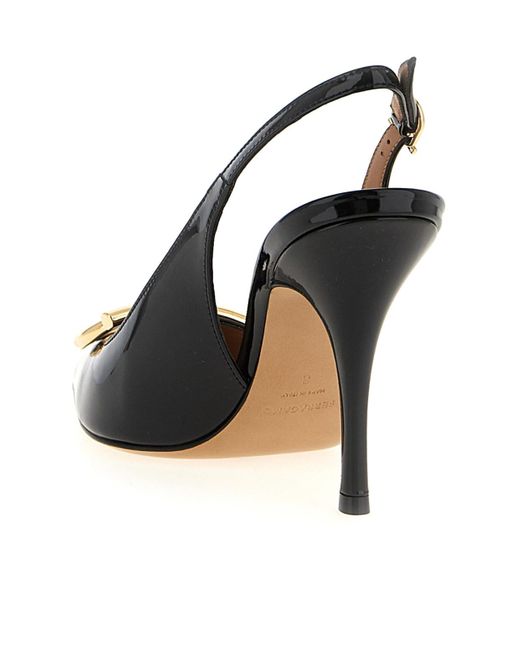 Ferragamo Metallic 'Sara' Slingback
