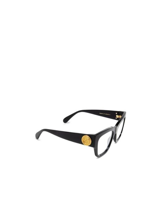 Gucci White Eyewear Rectangle Frame Glasses