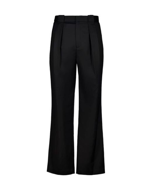 Casablanca Black Pleated Zipper Casual Pants for men