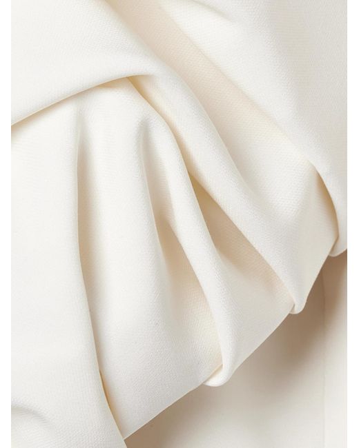 Gabriela Hearst White Off-Shoulder Crop Top