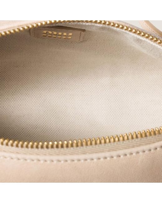 Miu Miu Natural Nappa Leather Pouch