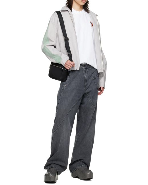 J.W. Anderson Gray Jw Anderson Twisted Workwear Denim Jeans for men