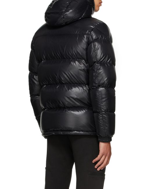 Moncler Black Ecrins Padded Zip-Up Jacket for men