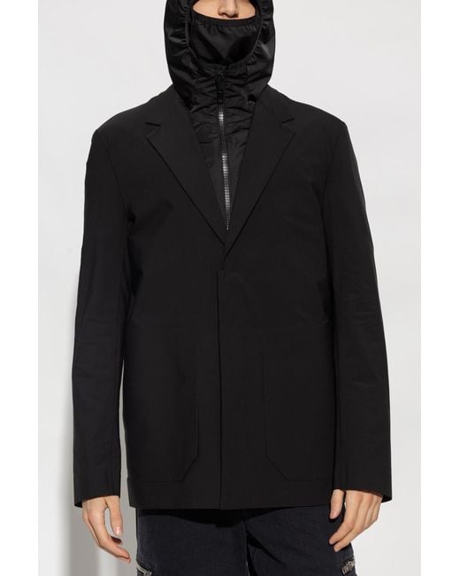 Givenchy Black Hooded Slim-Fit Jacket for men