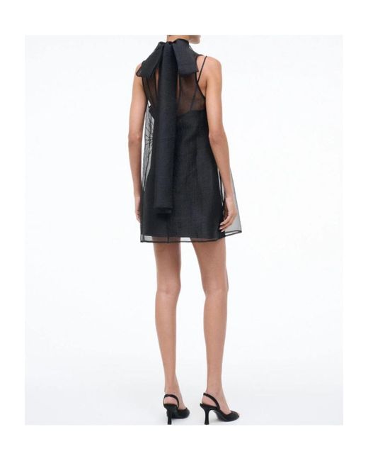 Staud Black Albee Mini Dress