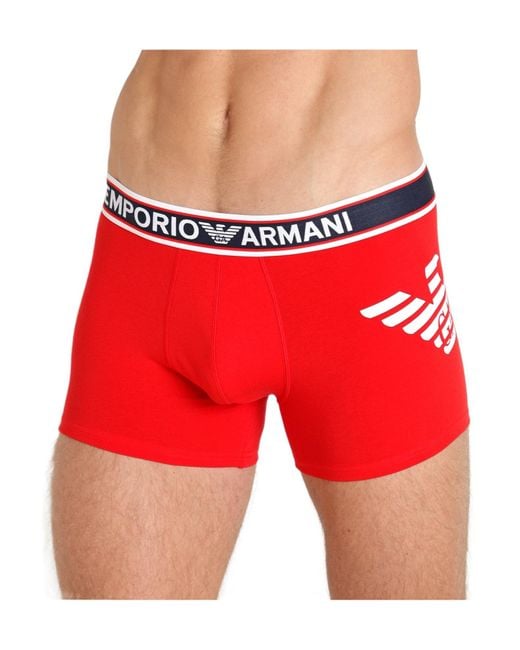Emporio Armani Red Logo Underwear for men