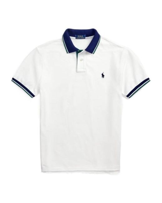 Polo Ralph Lauren Cotton Polo Shirt in White for Men | Lyst