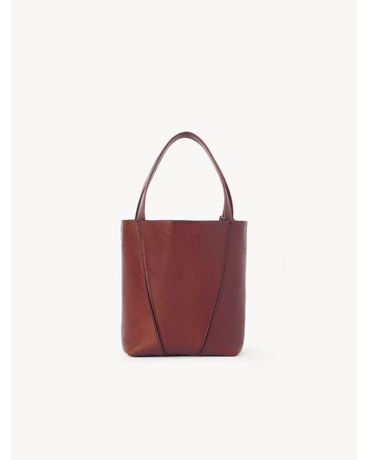 Chloé Red Small Chloé Spin Tote Bag
