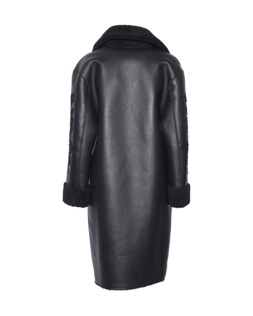 Ermanno Scervino Black Long-Sleeved Coat