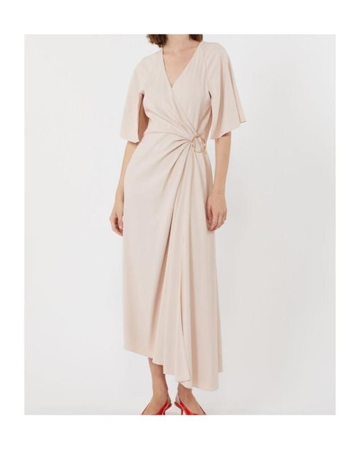 Max Mara Pink Viscose Envers Satin Dress