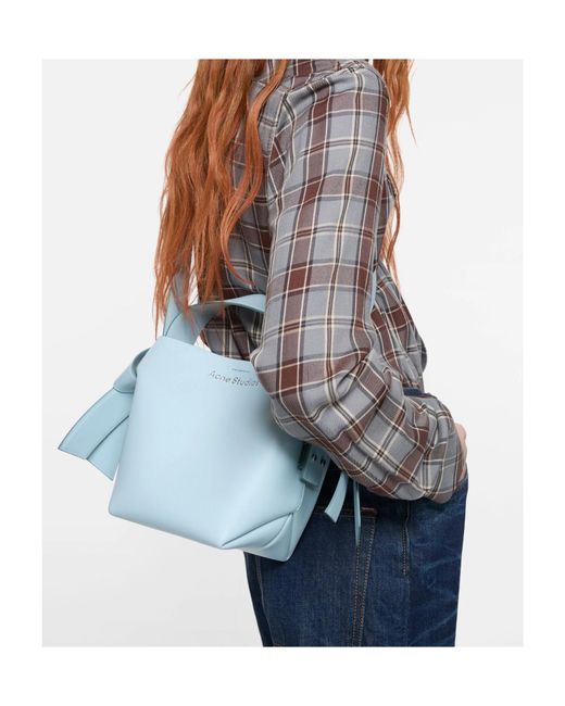 Acne Blue Musubi Mini Shoulder Bag