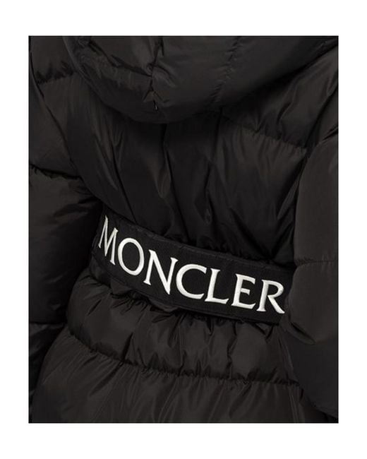 Moncler Black Belted Puffer Jacket