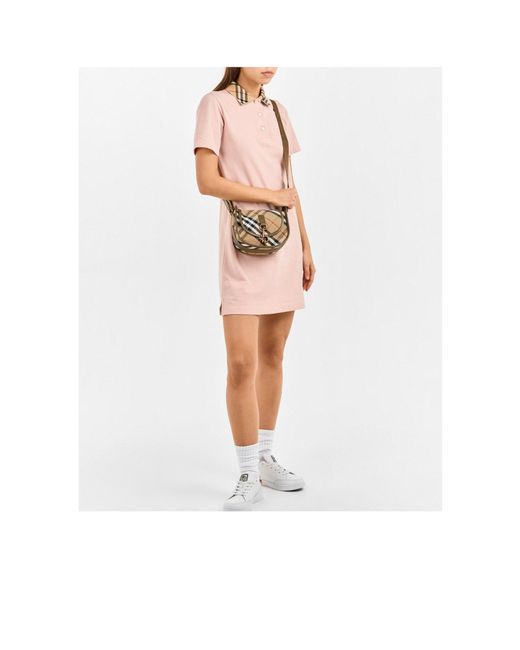 Burberry Multicolor Plaid Saddle Bag