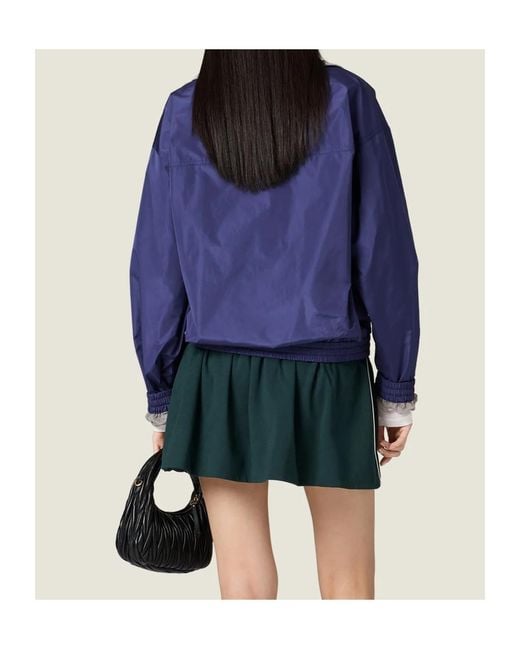 Miu Miu Blue Technical Jacket