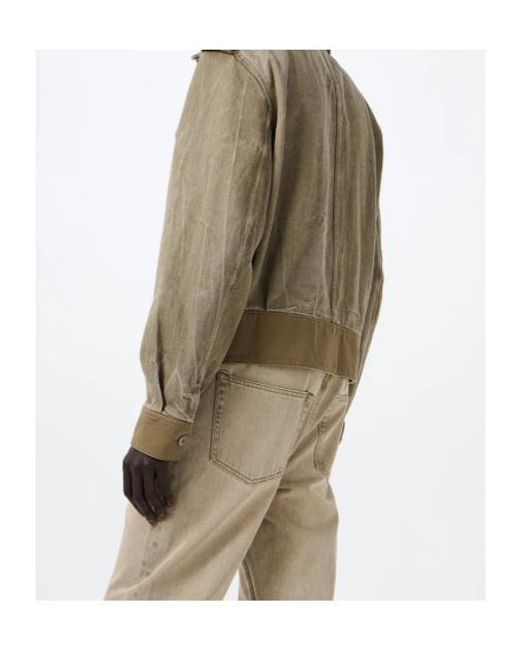 Our Legacy Green Epaulet Belted Jacket for men