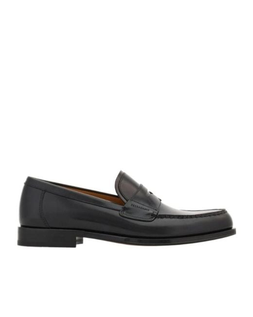 Ferragamo Black Penny Loafer for men