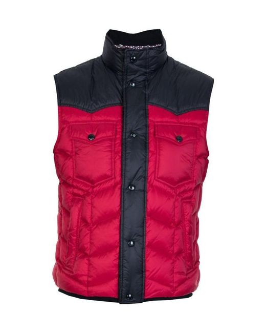 Just Cavalli Pink Vest Type Down Jacket for men