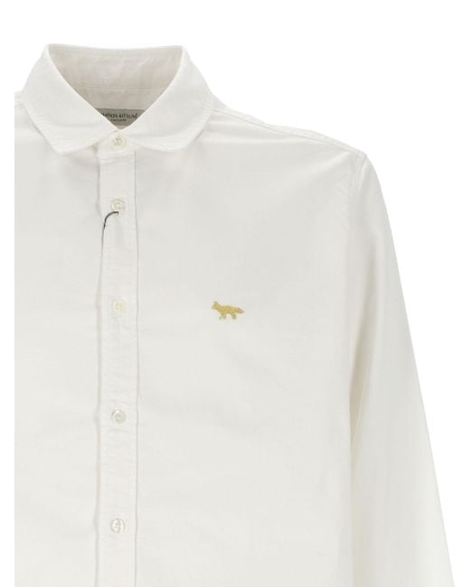 Junya Watanabe White Button-Down Long-Sleeved Shirt for men