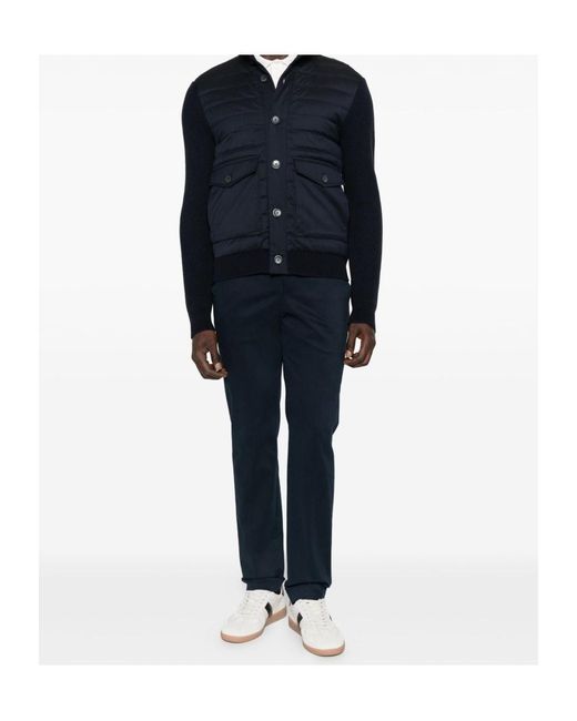 PT01 Blue Cuffed-Hem Chinos for men